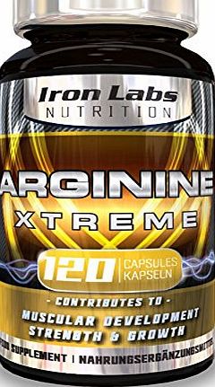 Iron Labs Nutrition Arginine Xtreme: L-Arginine (2,800mg) Advanced Arginine supplement with L-Glutamine for Muscle Strength, Growth amp; Development (120 Capsules, 30 Day Supply)
