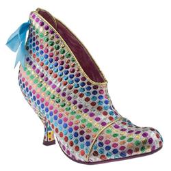 Irregular Choice Female Can Can Spots Ribbon Bootie Fabric Upper Alternative in Multi