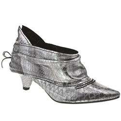 Female Irregular Choice Oh Boy Leather Upper Casual in Silver