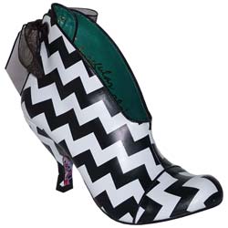 IRREGULAR CHOICE IC CAN CAN RIBBON TIE BOOTIE