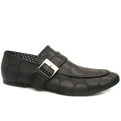 Irregular Choice Male Ernie Loafer Leather Upper in Black and Grey