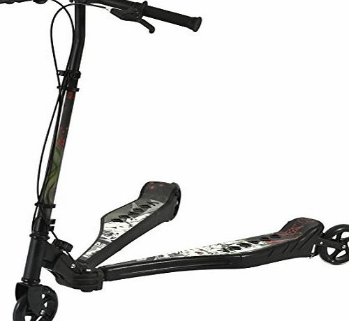 iScoot VooDoo Professional Tri Push Swing Scooter Winged Speeder Tri Wheel 3 Wheel Drifting Scooter Bobbi Board for Adults / Boys / Girls / Children Kickboard