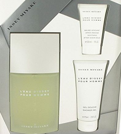 Issey Miyake LEAU DISSEY (issey Miyake) by Issey Miyake Gift Set -- 4.2 oz Eau De Toilette Spray   2.5 oz Shower Gel   1 oz After Shave Balm 124 ml 74 ml 30 ml for Men