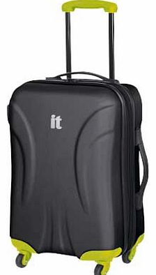 IT Luggage IT Contrast Medium 4 Wheel Suitcase - Black