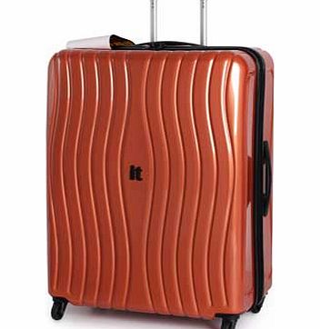 IT Luggage Waves Large 4 Wheel Suitcase - Copper
