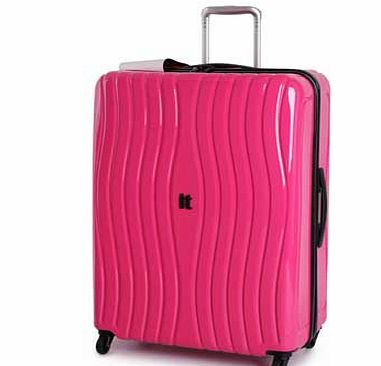 IT Luggage Waves Large 4 Wheel Suitcase - Pink