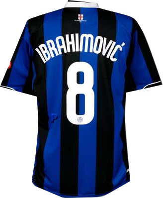Italian teams  06-07 Inter Milan home (Ibrahimovic 8)