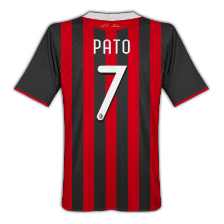Italian teams Adidas 09-10 AC Milan home (Pato 7)