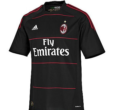 Italian teams Adidas 2010-11 AC Milan Adidas 3rd Football Shirt