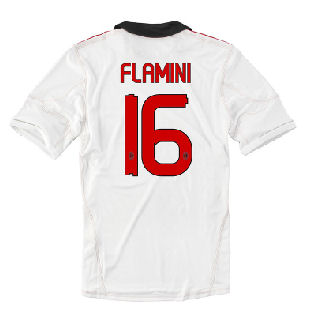 Italian teams Adidas 2010-11 AC Milan Away Shirt (Flamini 16)