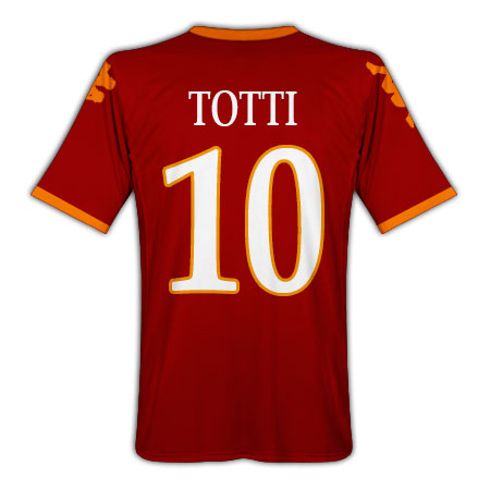Italian teams Kappa 09-10 Roma home (Totti 10)