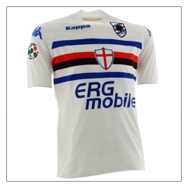 Italian teams Kappa 09-10 Sampdoria Away Shirt