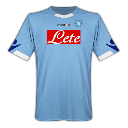 Italian teams Macron 2010-11 Napoli Home Macron Football Shirt