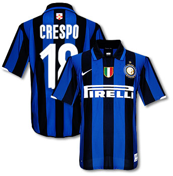 Italian teams Nike 07-08 Inter Milan home (Crespo 18)