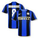 Italian teams Nike 08-09 Inter Milan home (Ibrahimovic 8)