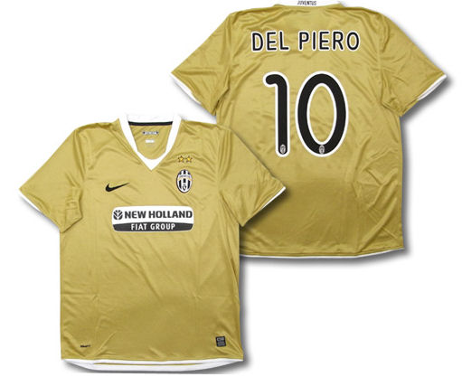 Italian teams Nike 08-09 Juventus away (Del Piero 10)
