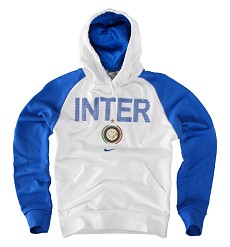Italian teams Nike 09-10 Inter Milan Cover Up Hooded Top (White)