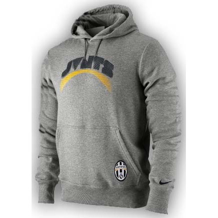 Italian teams Nike 2010-11 Juventus Nike Hooded Top (Grey)