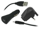 iTALKonline Multi Charger Mains / Car / USB For Nokia: 1200, 1208, 1209, 1650, 1680 Classic, 2600 Classic, 2630,
