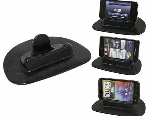 iTALKonline Sticky (NO GLUE) Universal Mat Anti-Slip In Car Dashboard Horizontal Mobile Phone Holder For Samsung