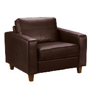 Italy Leather Armchair, Brown
