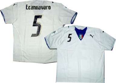 Italy Puma Italy away (F.Cannavaro 5) 06/07
