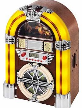 Wood Jukebox with CD and Radio