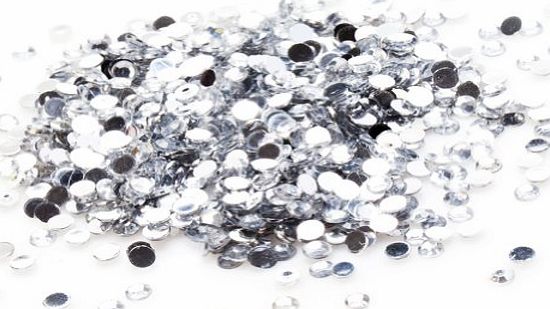 Pack of 1000 x Crystal Flat Back Rhinestone Diamante Gems 4mm