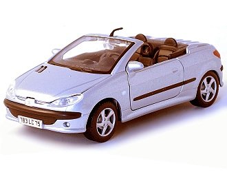 Peugeot 206 CC (1:24 scale in Silver)