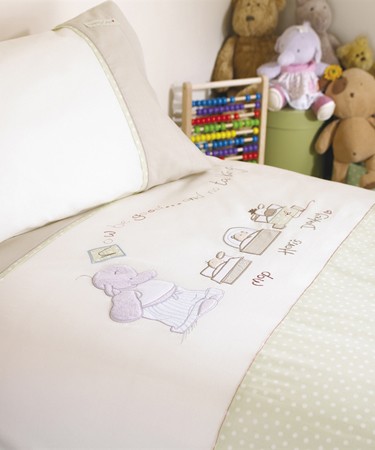 Bedtime Cot Bed Duvet Cover and Pillowcase Set