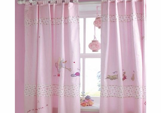 Izziwotnot Humphreys Corner Lottie Fairy Princess Tab Top Curtains, 132 x 163 Cm