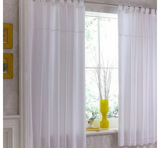 Tab Top Curtains-White Gift