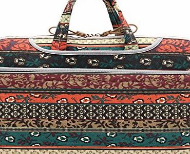 J-Bonest Bohemian Style Canvas Fabric Ultraportable Neoprene Portable Laptop Carry Bag For HP Dell Sony Laptop Notebook Computer / Macbook Air/Pro 15.6 inch Sleeve Office Tote Briefcase Carry Case (1
