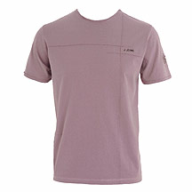 Dark pink pintuck detail t-shirt