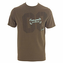 Light brown front 00 print t shirt