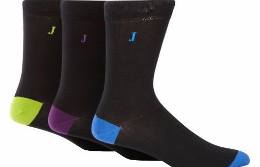Mens Designer Pack Of Three Highlight Socks L