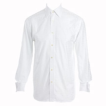 White self coloured check shirt