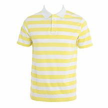 Yellow stripe polo top