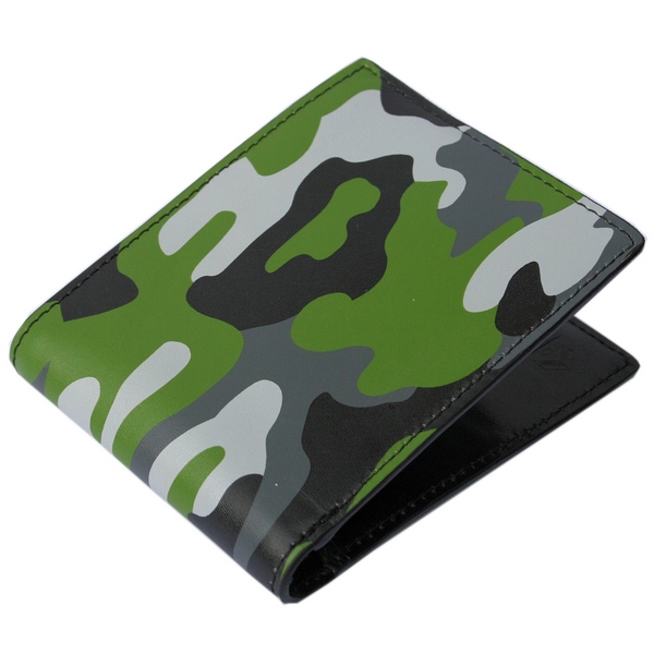 Green Camo Print Undercover Wallet by J.Fold