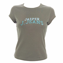 J Jeans by Jasper Conran Khaki logo and diamante t-shirt