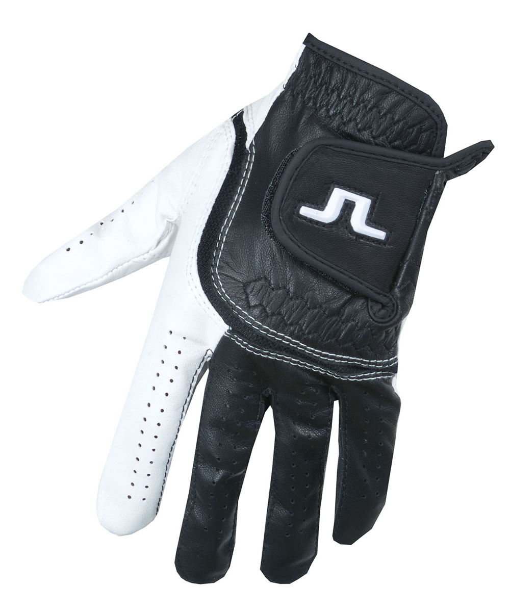 J Lindeberg Leather Golf Glove Black/White