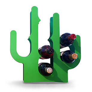 J Me J-me Cactus Wine Rack In Green To Store Up To 8