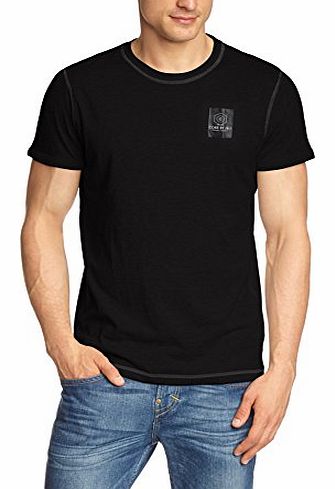 Jack and Jones Mens Bret Crew Neck Core NOOS Short Sleeve T-Shirt, Black, X-Large