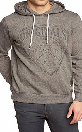 Mens Cali Sweat O-Neck Pb 2014 Hooded Long Sleeve Hoodie, Grey (Grey Melange), Small