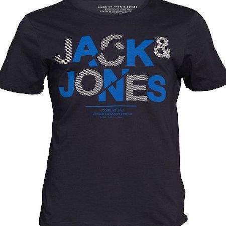 Mens JJCO Clip Crew T-Shirt Black