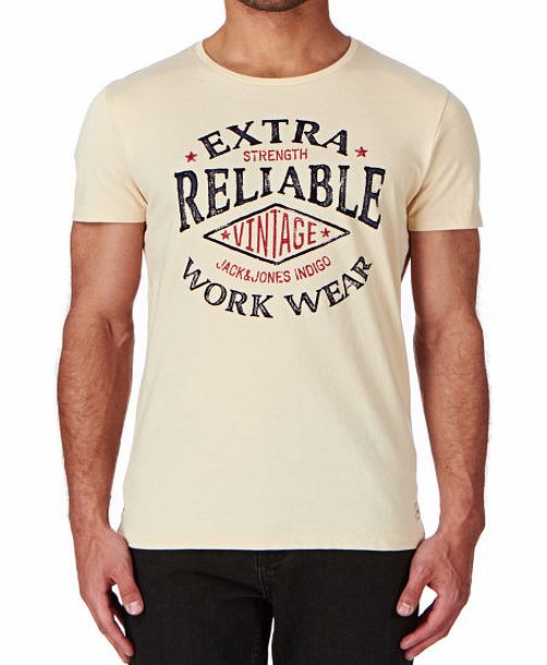 Mens Jack And Jones Vintage Silver Lake T-Shirt