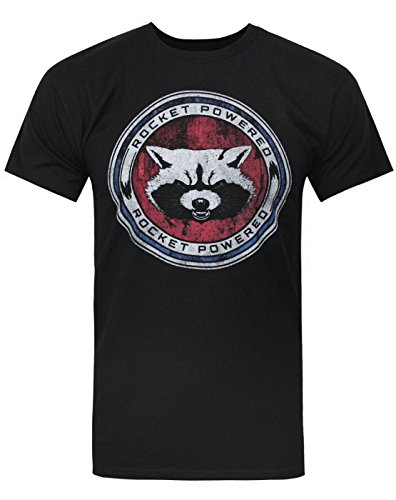 Jack Of All Trades Official Guardians Of The Galaxy Rocket Raccoon Powered Mens T-Shirt (M)
