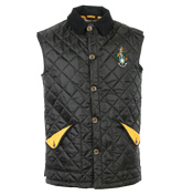 Black / Yellow Quilted Gilet