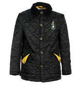 Black / Yellow Quilted Jacket