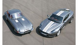 E Type and Aston Martin Driving Thrill